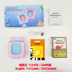 猫咪早教机跨境爆款Flash Cards儿童益智语音卡片机闪存卡学习机